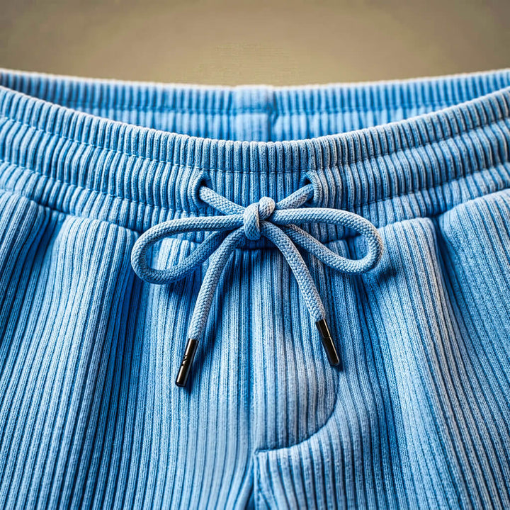 Alex - Conjunto de dos piezas de pana para hombre con mangas cortas