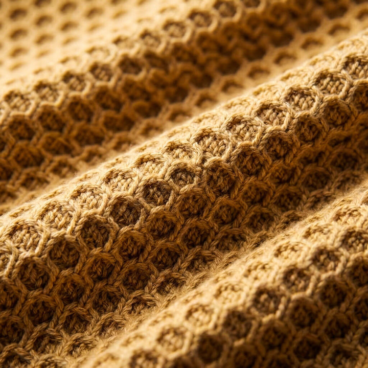 Cardigan da uomo in maglia a nido d'ape Alberto