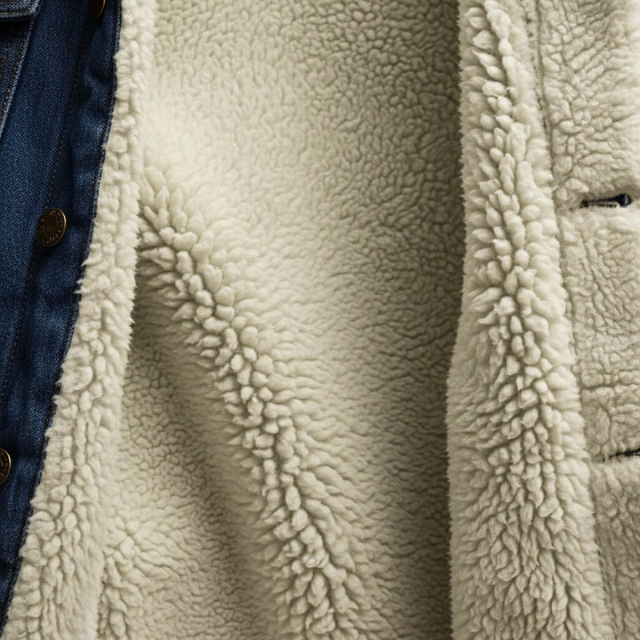 Men's Jason Denim Shearling Jacket