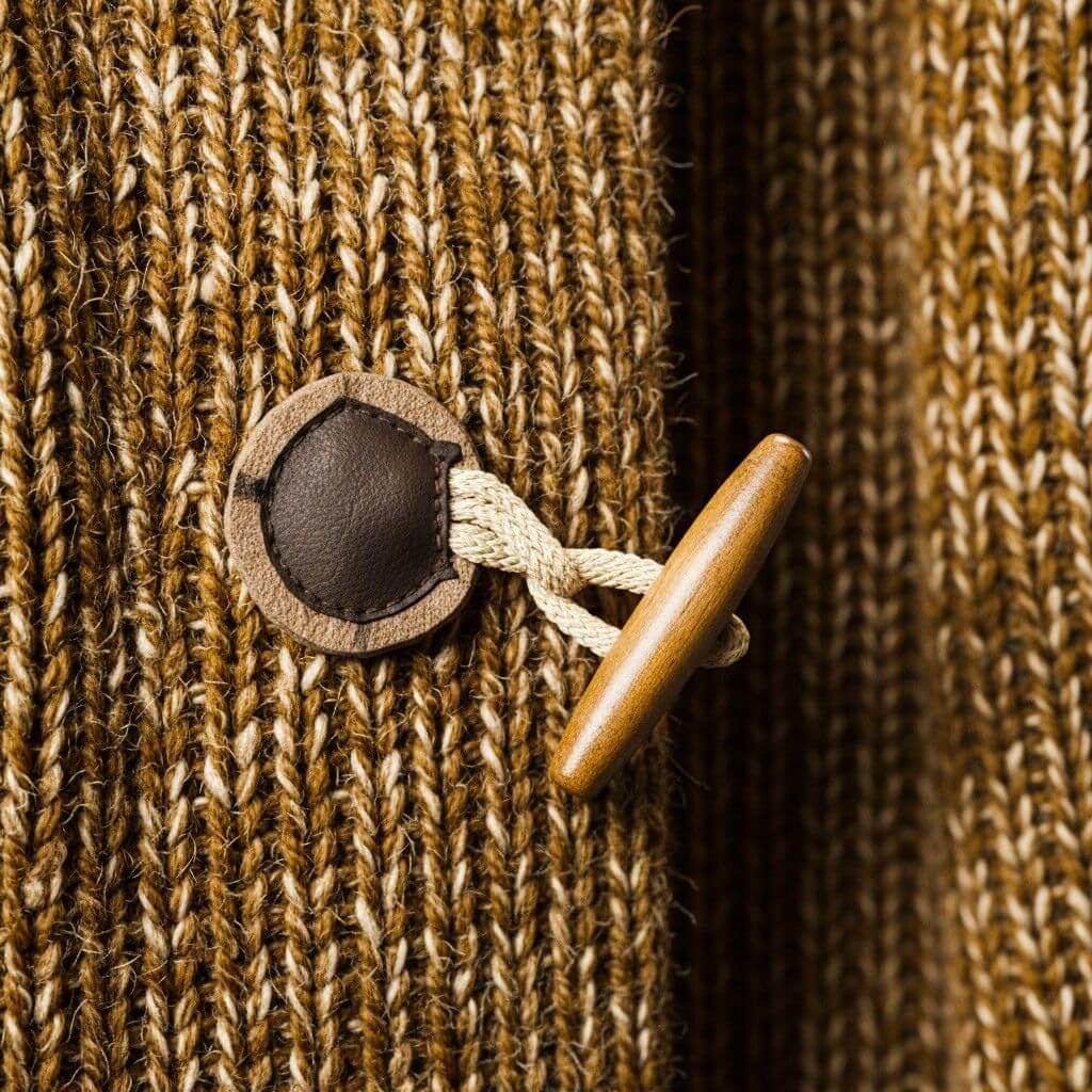Cardigan à capuche en maille de laine pour homme Adrian
