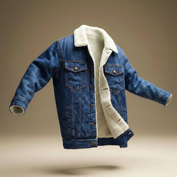 Men's Jason Denim Shearling Jacket