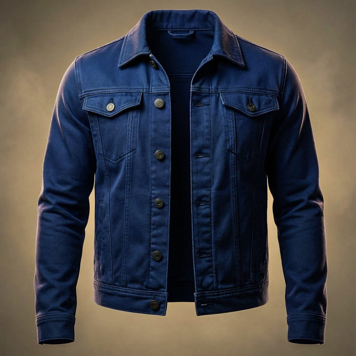 Brock Organic Denim Jacket with Pockets