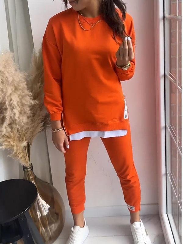 Women's Sweatshirt Long Sleeve Two-Piece Set