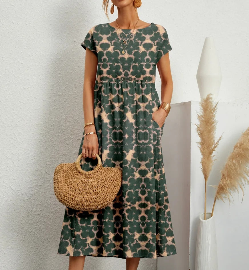 Leanne - Women's Maxi Dress with a Relaxed Cut