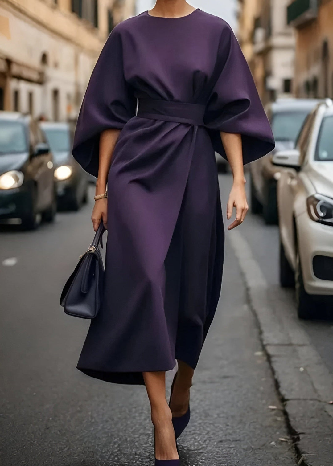 Women's Flowy Belted Maxi Dress | Aurora | Relaxed Elegance