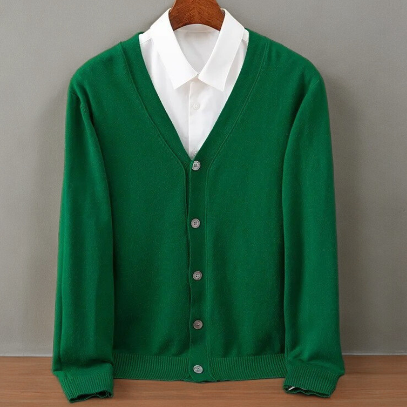 Cardigan da uomo in cashmere Santorini