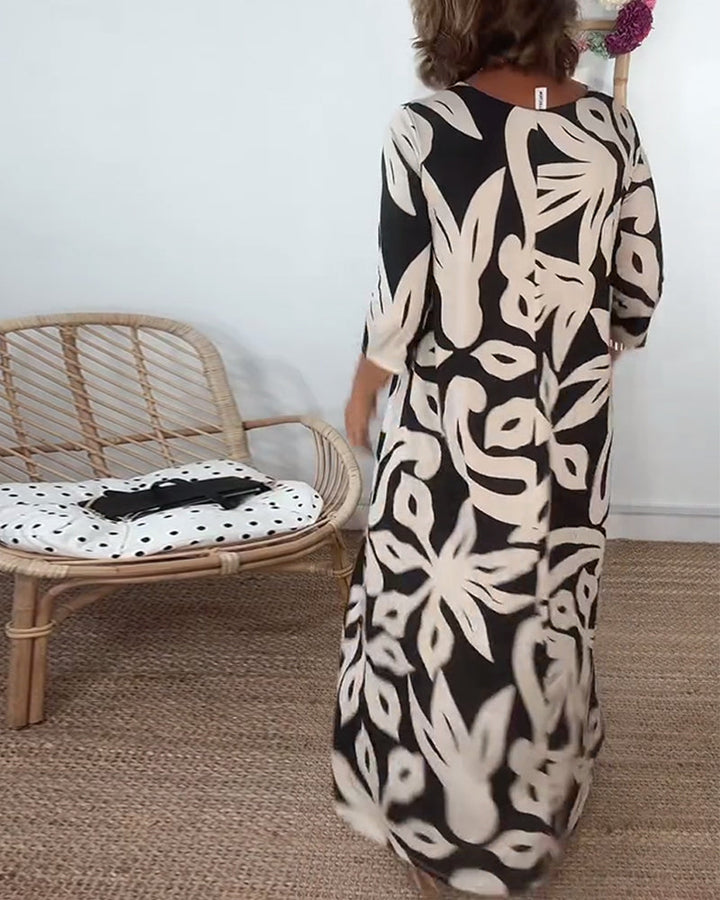 Stella - Women's Abstract Muse Maxi Dress