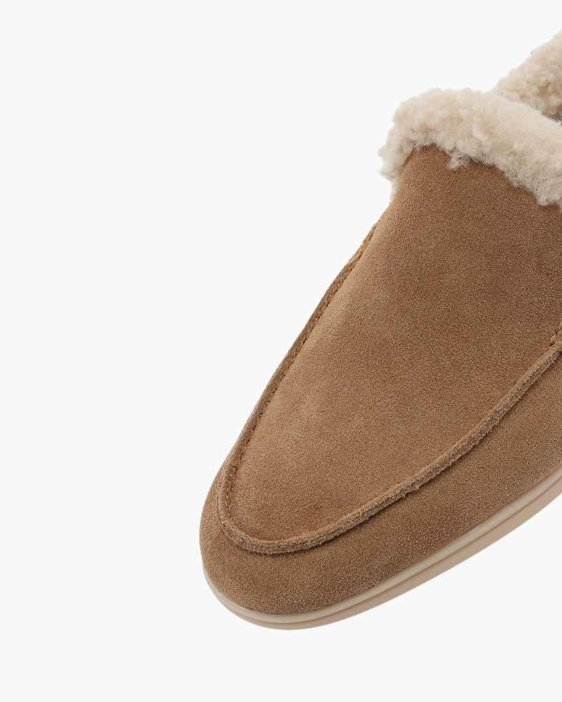Men's Fur-Lined Suede Loafers with a Full Lining - photo 11