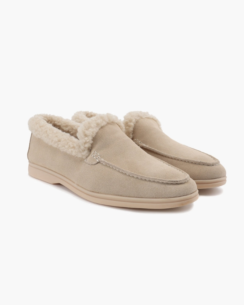 Men's Fur-Lined Suede Loafers with a Full Lining - photo 13