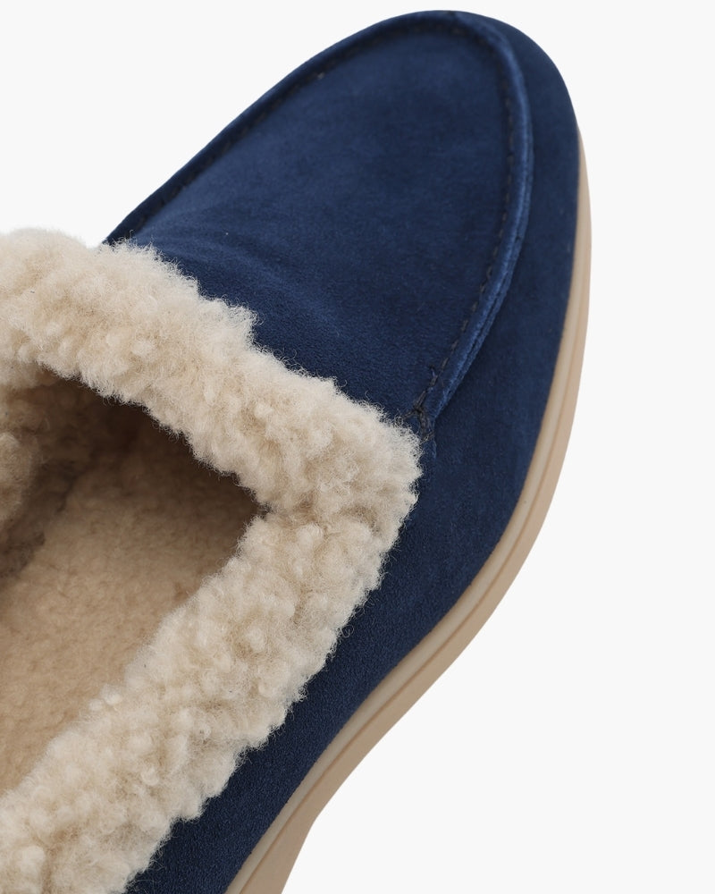 Men's Fur-Lined Suede Loafers with a Full Lining - photo 4