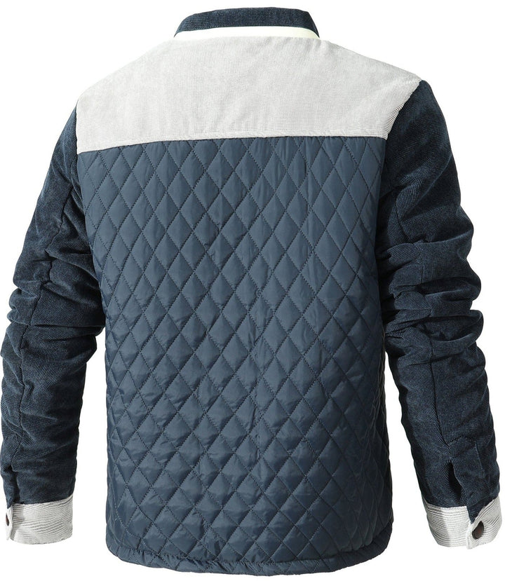 Veste légère matelassée à losanges pour homme