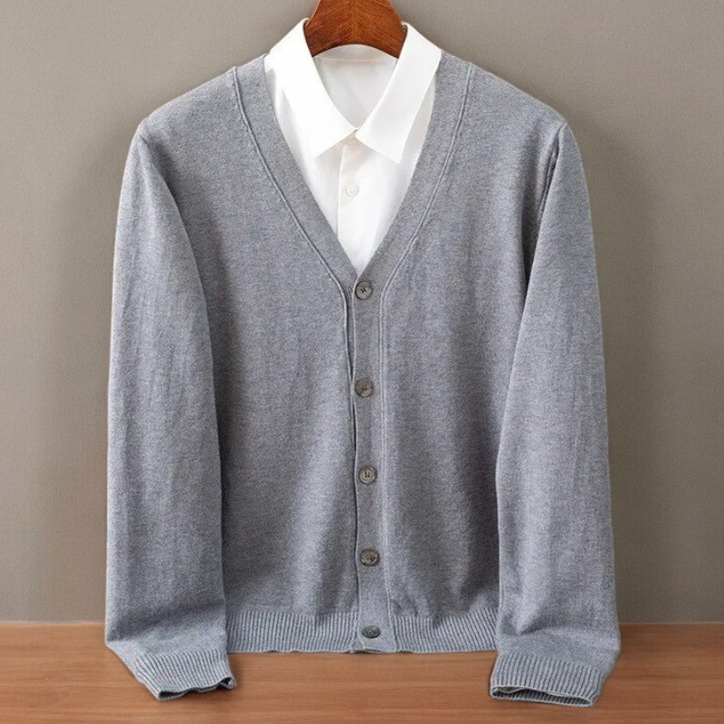 Cardigan da uomo in cashmere Santorini