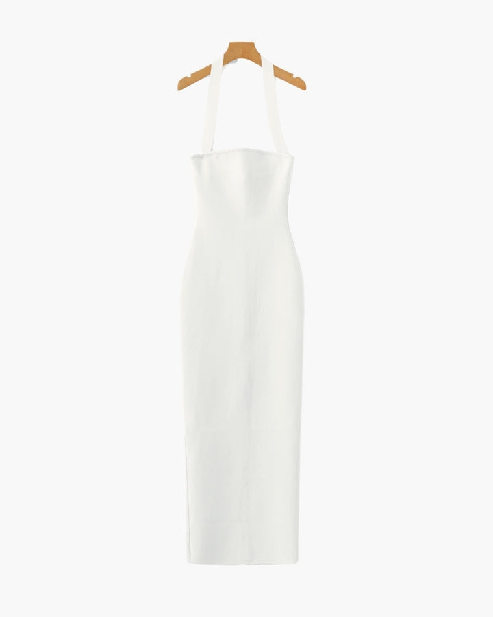 Women's Halter Neck Slim Fit Maxi Dress - photo 11