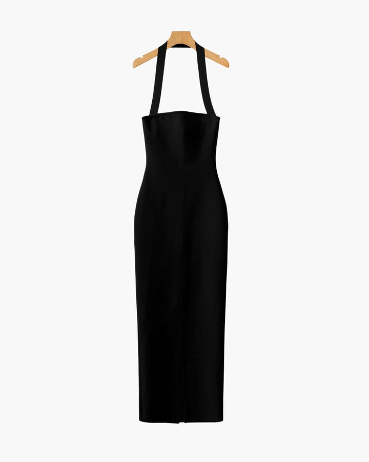 Women's Halter Neck Slim Fit Maxi Dress - photo 7