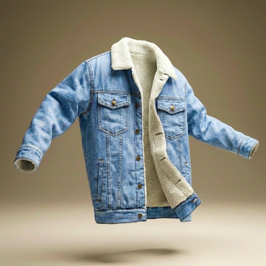 Men's Jason Denim Shearling Jacket