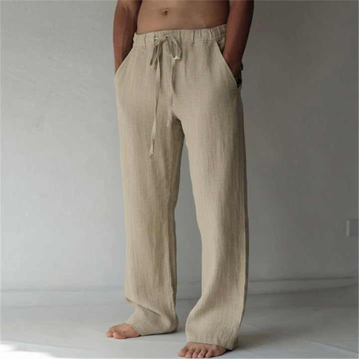 Men's Linen Pants Casual Fit Lightweight Summer