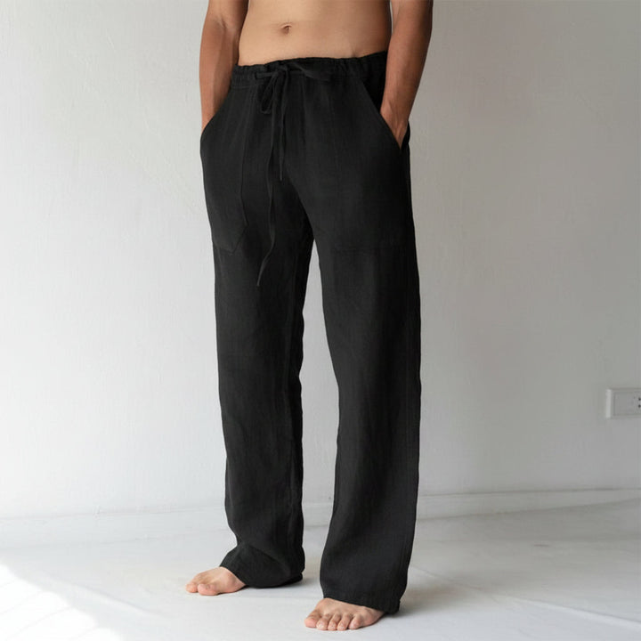 Men's Linen Pants Casual Fit Lightweight Summer