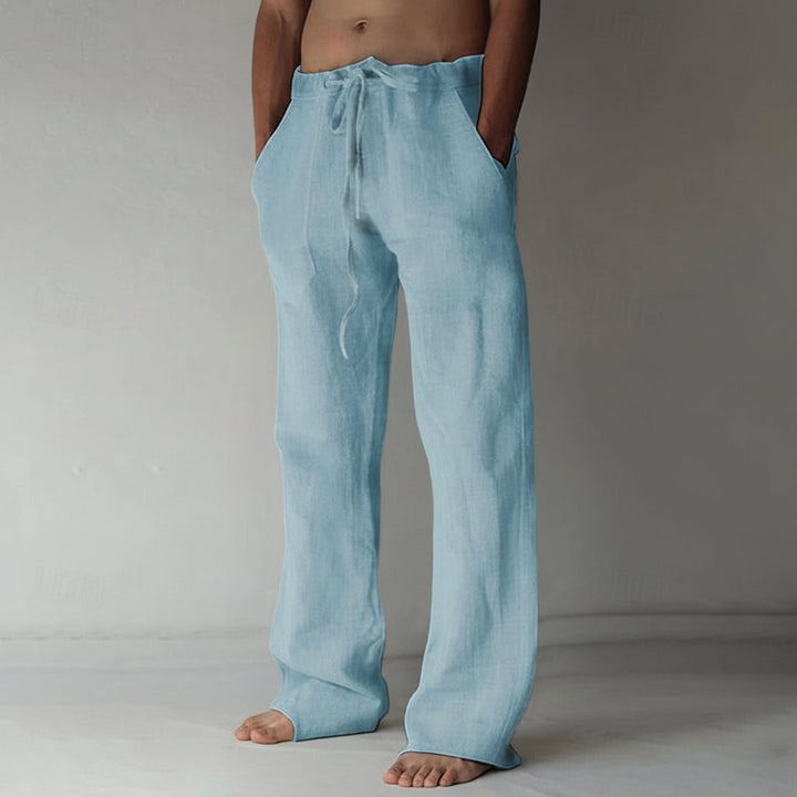 Men's Linen Pants Casual Fit Lightweight Summer