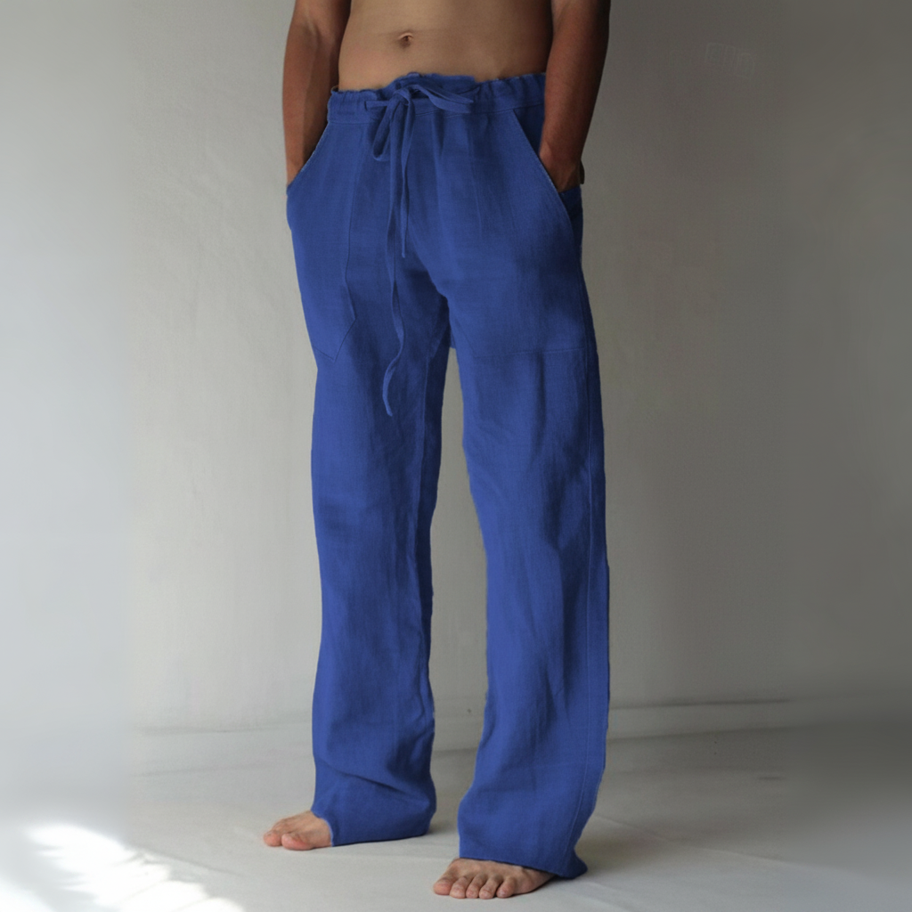 Men's Linen Pants Casual Fit Lightweight Summer