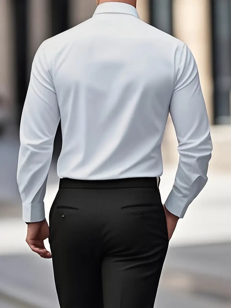 Men's Breathable Non-Iron Shirt with a Button Front – view 18