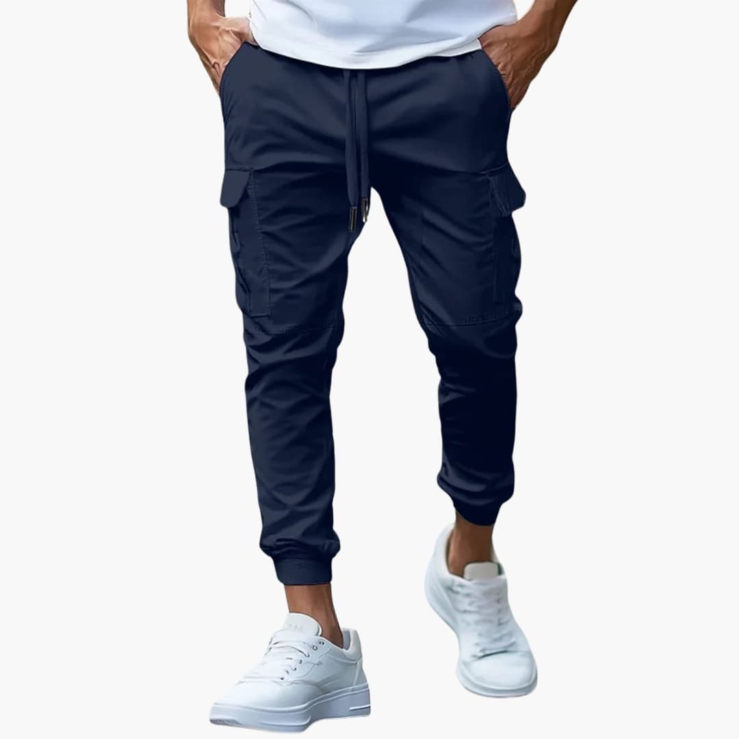 Carl - Men's Cargo Joggers with Elasticated Cuffs