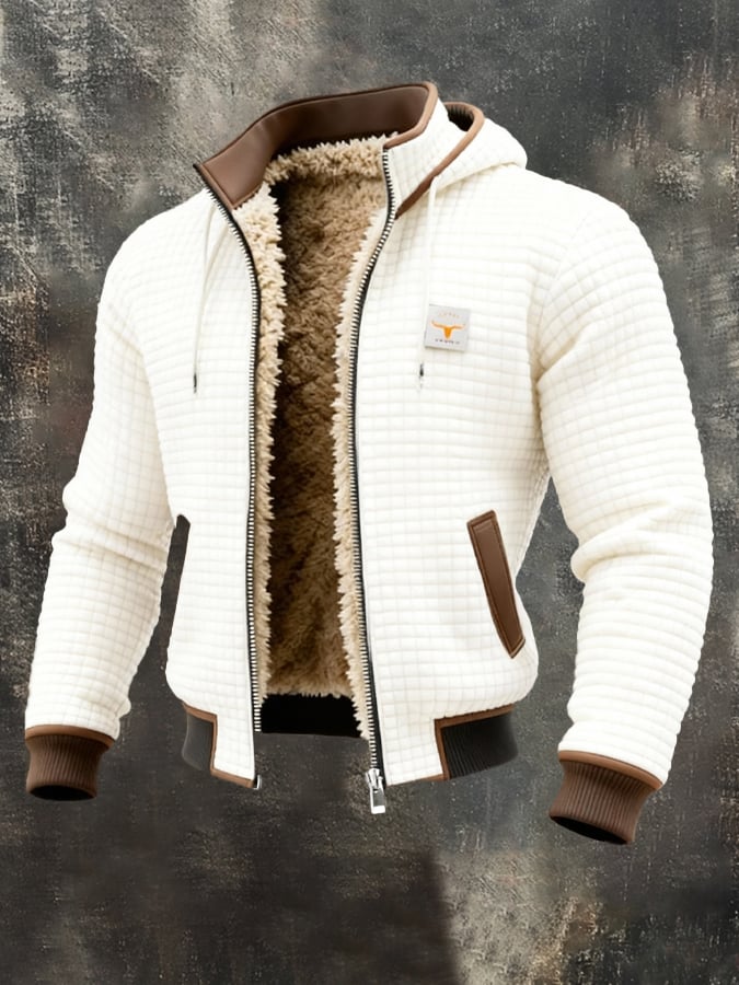 Men's Hooded Zip Jacket with Soft Lining - photo 3