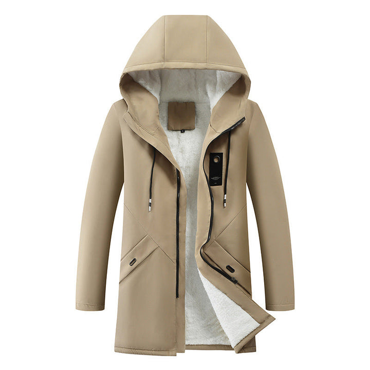 Men's Parka with Drawstring Hood and Concealed Zip - photo 3