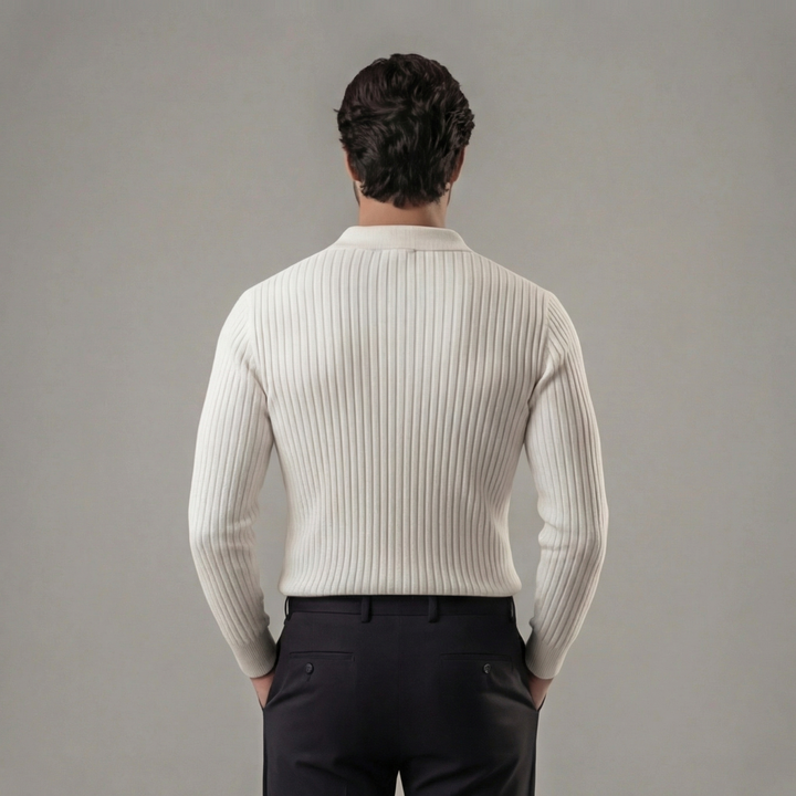 Men's Ribbed Polo Relaxed Fit - photo 9