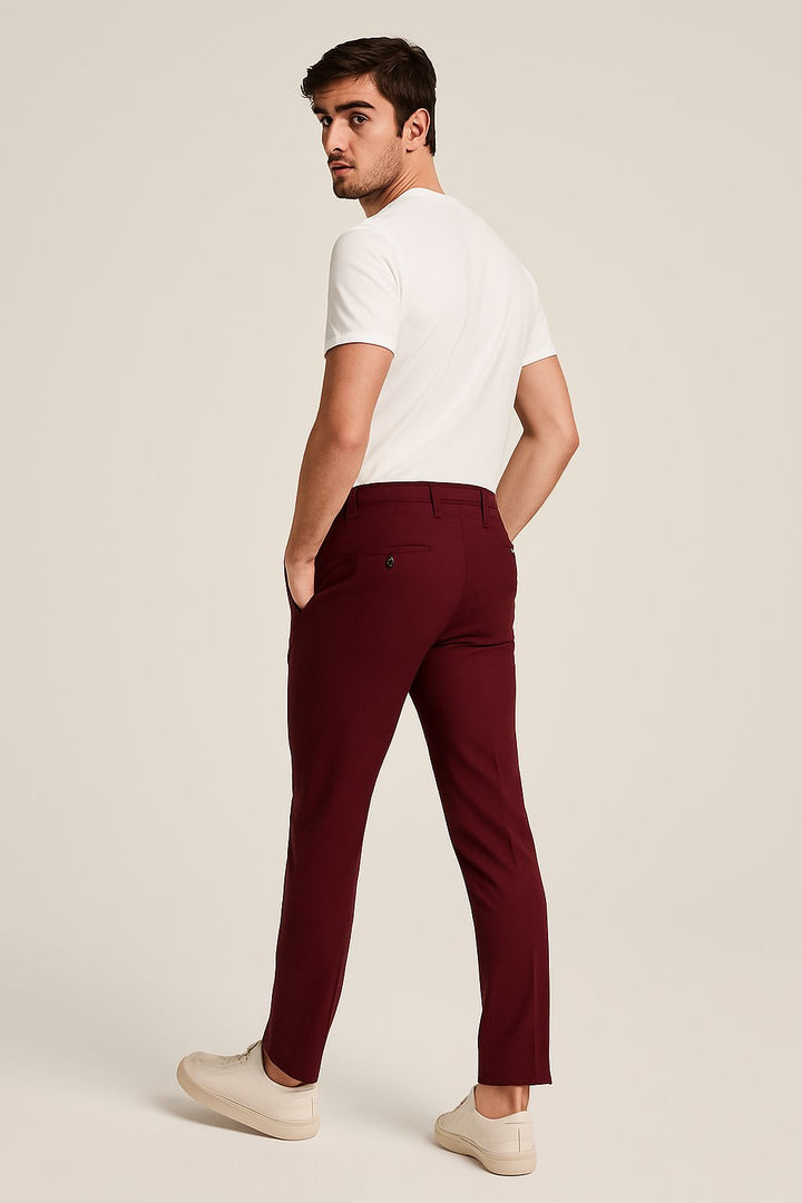 Men's Slim Fit Chino Trousers for Smart Casual Wear
