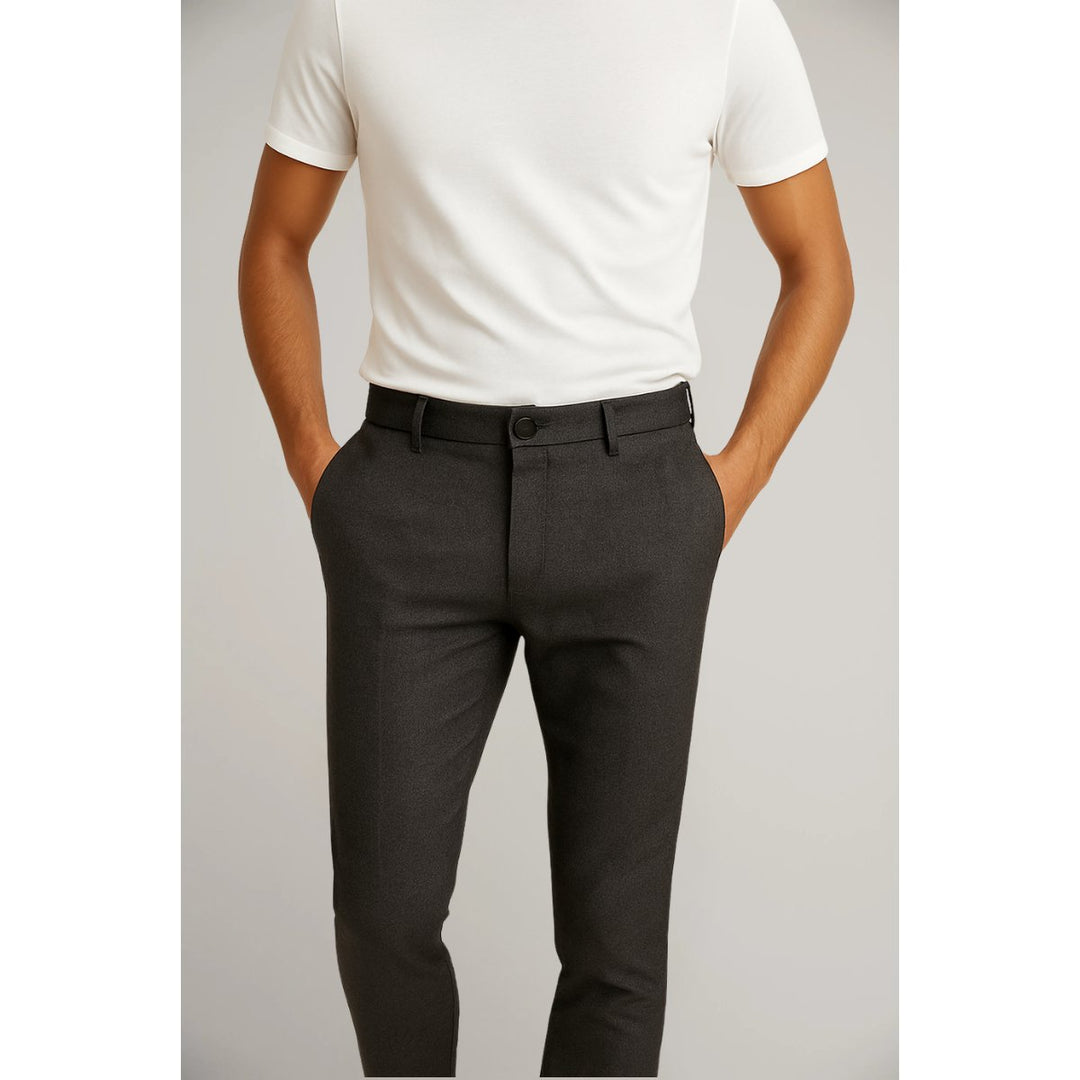 Men's Slim Fit Chino Trousers for Smart Casual Wear