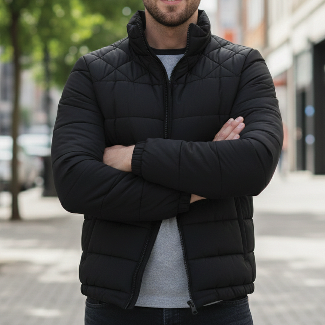 Men's Water-Repellent Quilted Puffer Jacket - photo 3