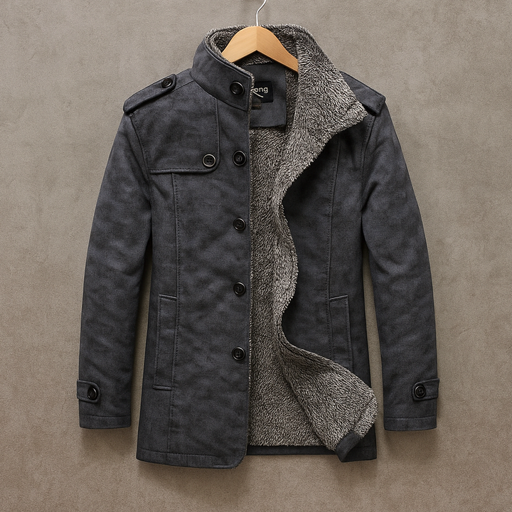 Freddie - Men's Winter Jacket with Sherpa Lined Collar