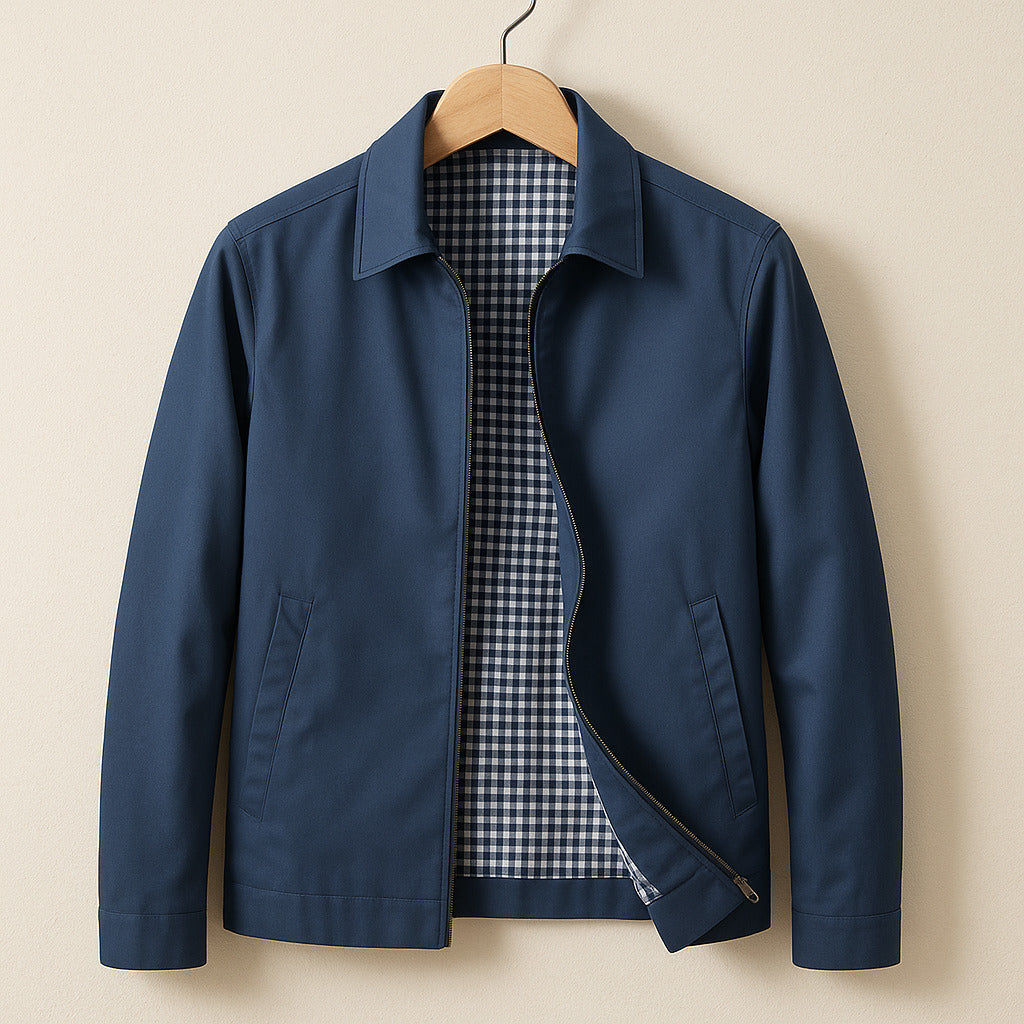 Rory: chaqueta de invierno para hombre con cierre frontal de cremallera estilizado
