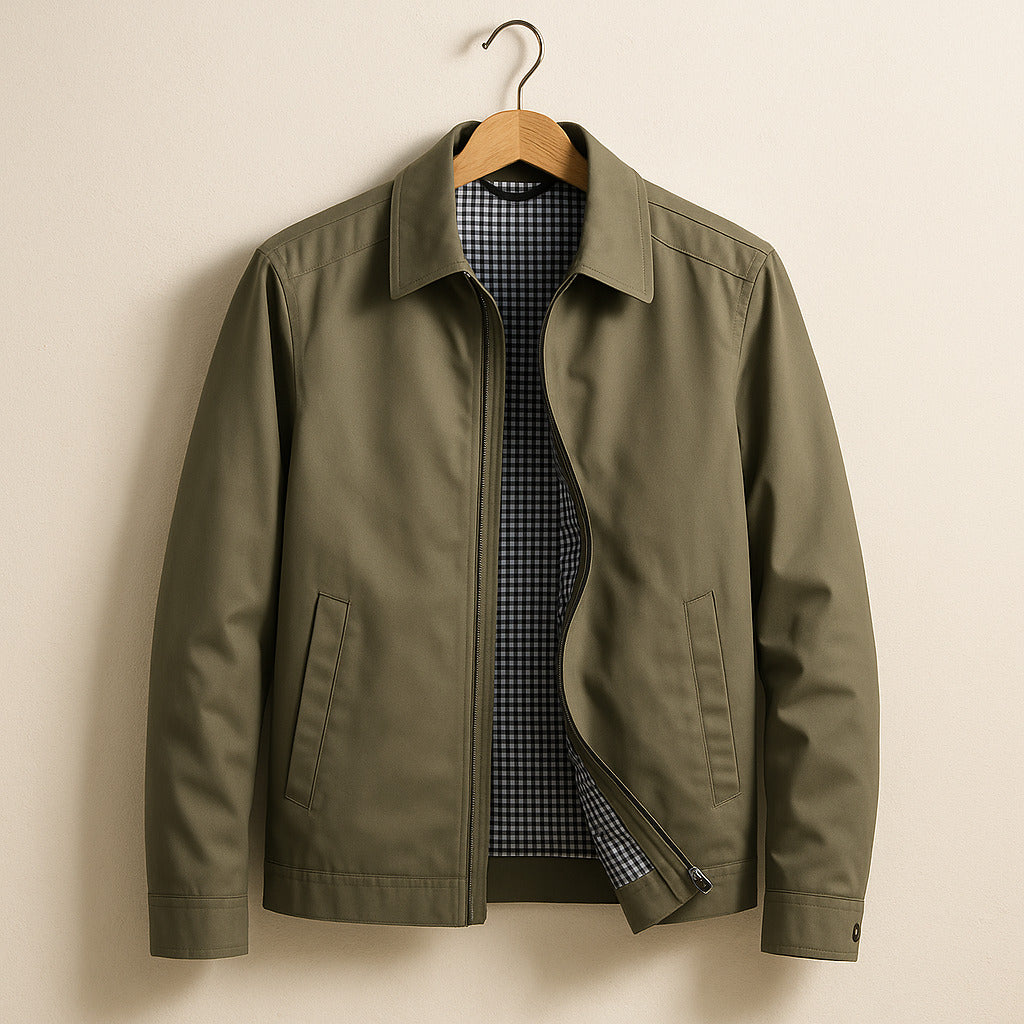 Rory: chaqueta de invierno para hombre con cierre frontal de cremallera estilizado