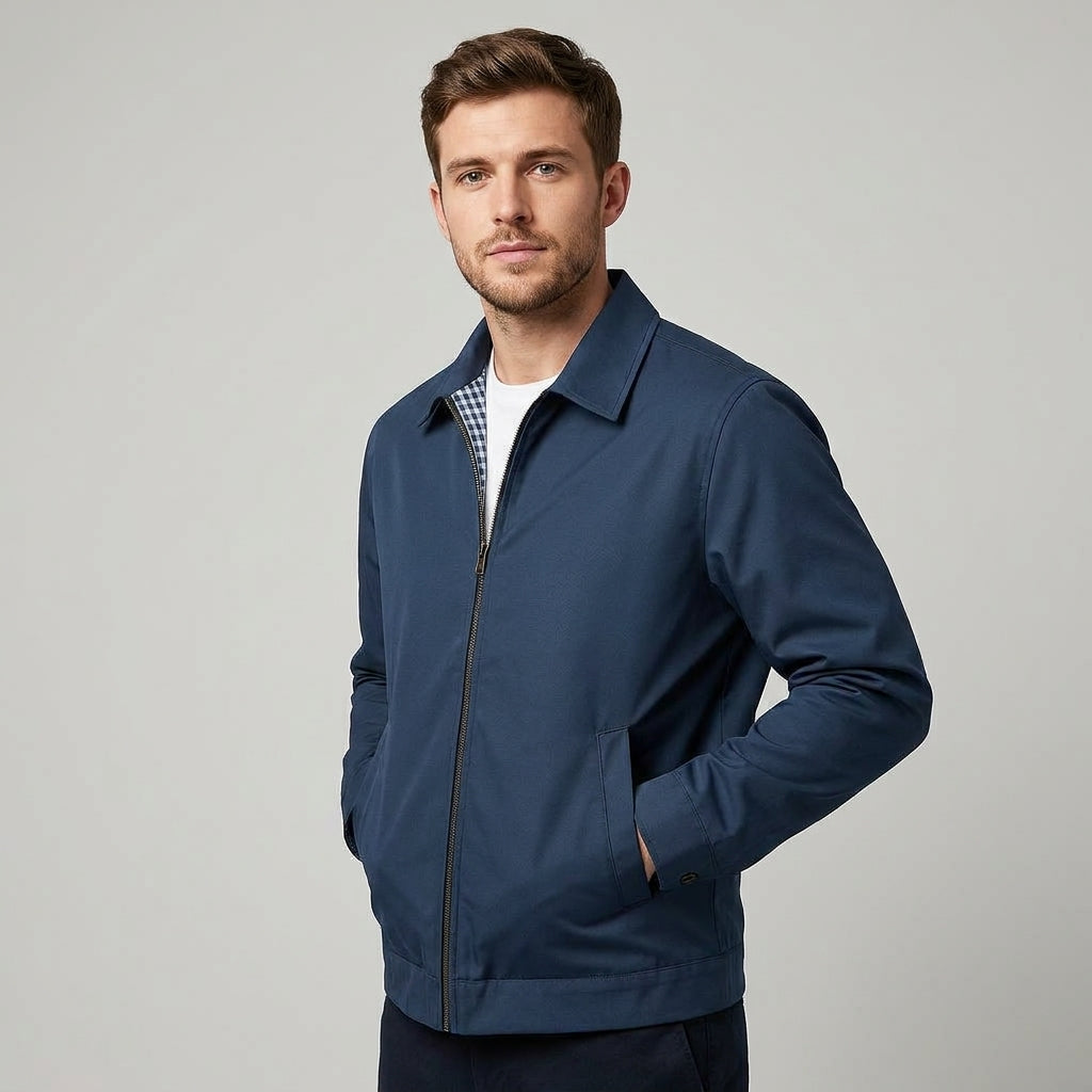 Rory: chaqueta de invierno para hombre con cierre frontal de cremallera estilizado