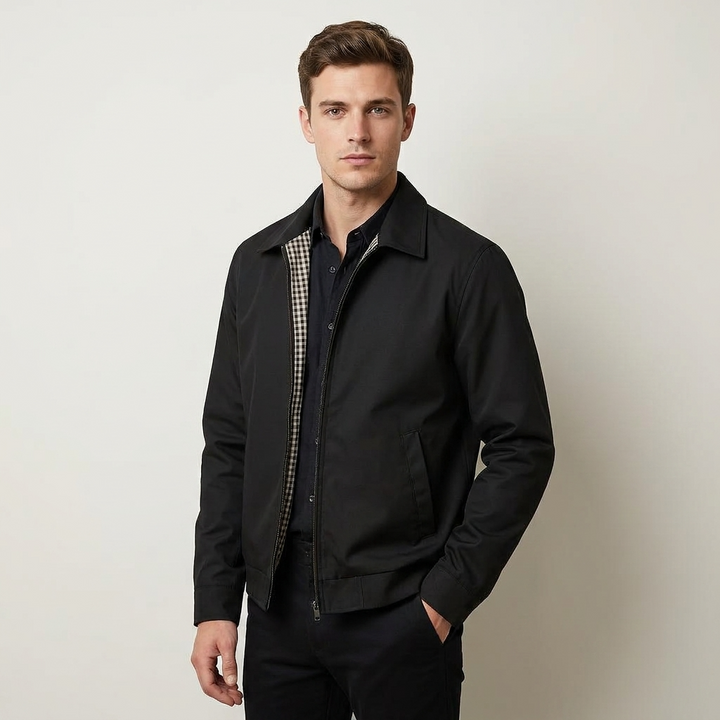 Rory: chaqueta de invierno para hombre con cierre frontal de cremallera estilizado