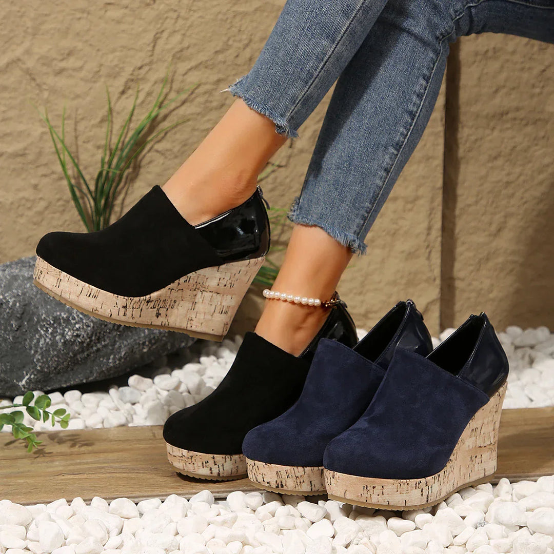 Women's Comfortable Cushioned Wedge Loafers