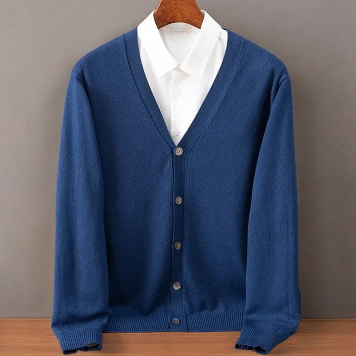 Cardigan da uomo in cashmere Santorini