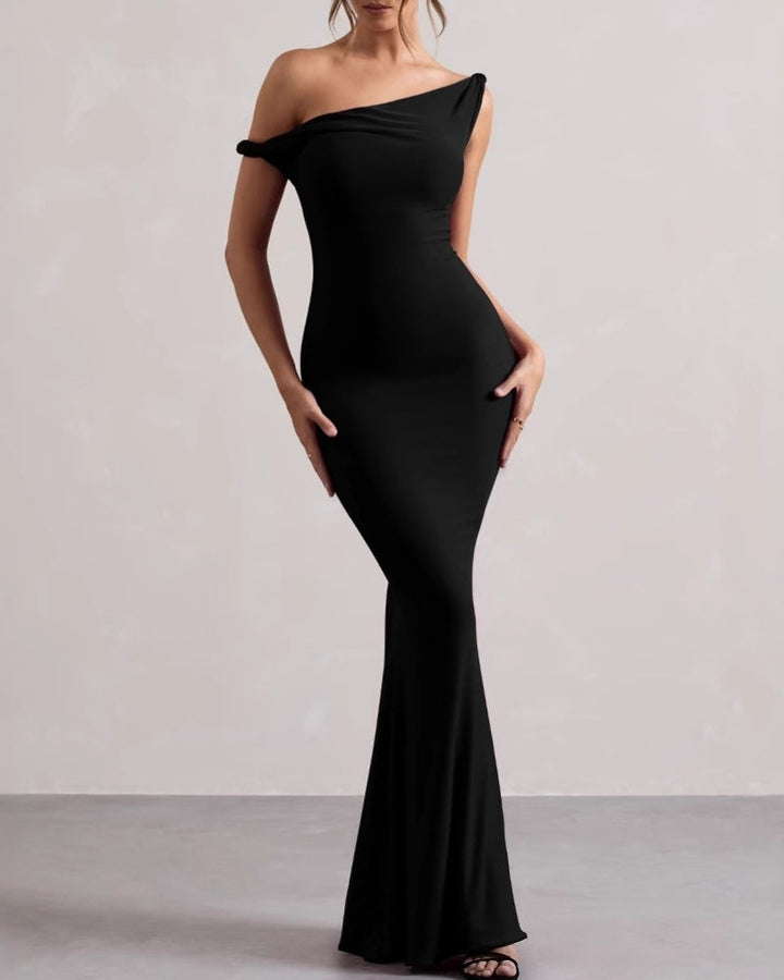 Women's One-Shoulder Bodycon Maxi Dress - photo 1