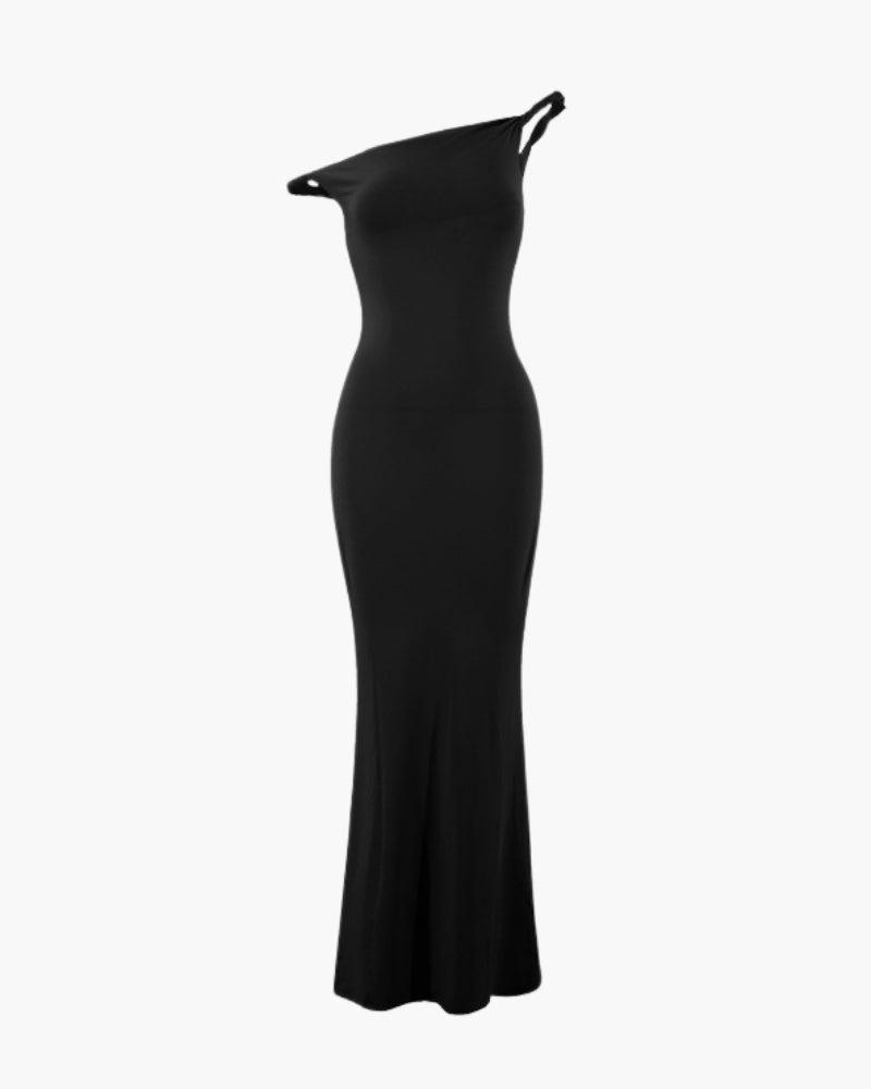 Women's One-Shoulder Bodycon Maxi Dress - photo 2