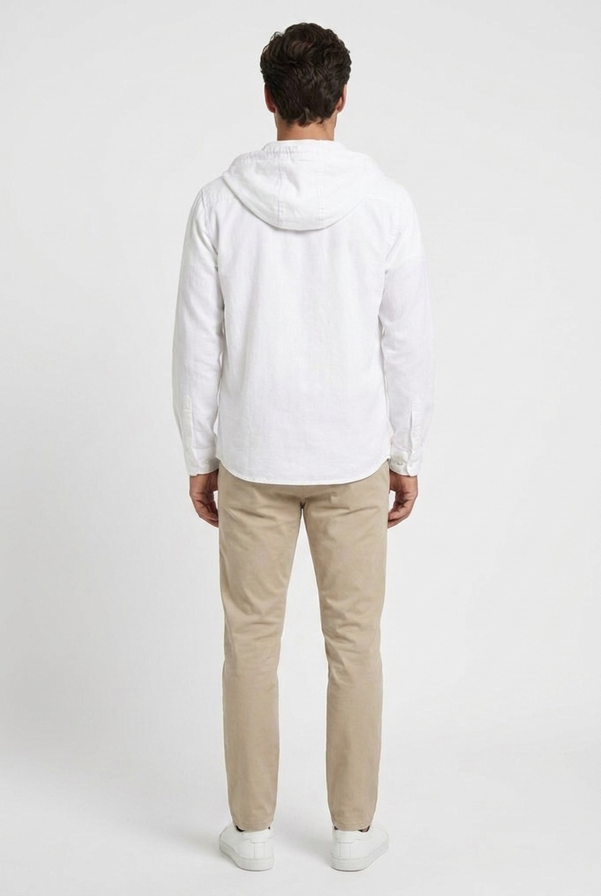 Men's Hooded Cotton Overshirt - photo 4