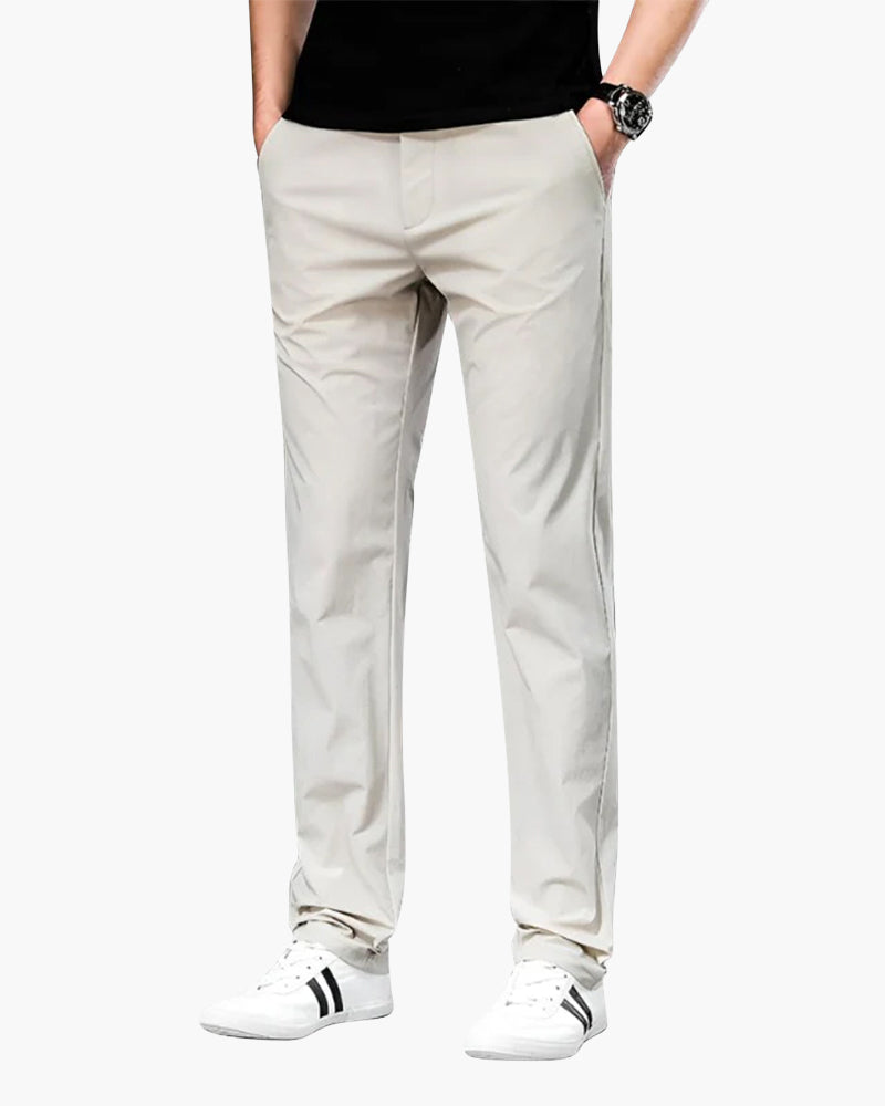 Men's Cotton Chino Trousers with a Zip Fastening - photo 1