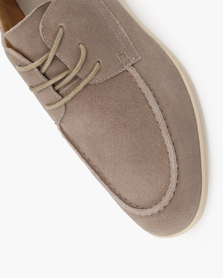 Men's Premium Suede Lace-Up Shoes with a Brushed Finish - photo 7