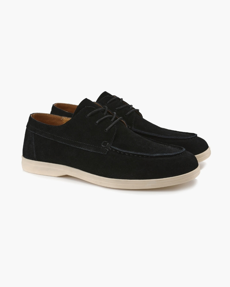 Men's Premium Suede Lace-Up Shoes with a Brushed Finish - photo 9