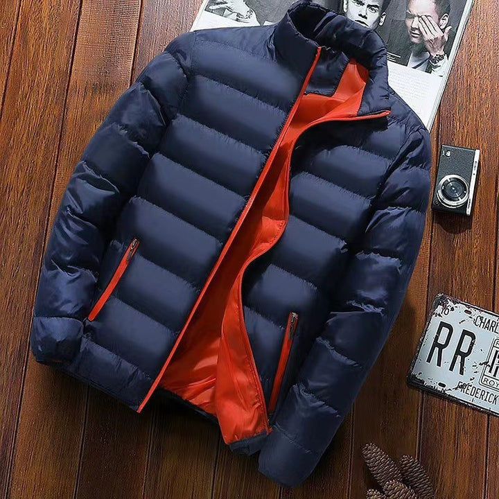 Reinhold - Men's Lined Puffer Jacket with a High Collar – view 11