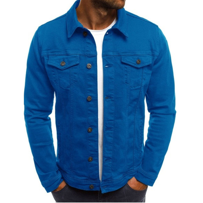 Giacca da uomo in denim dalla vestibilità confortevole