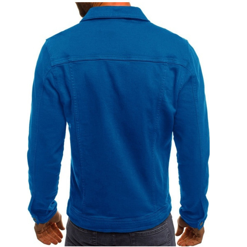 Giacca da uomo in denim dalla vestibilità confortevole