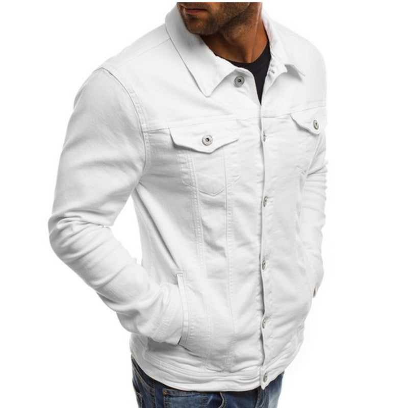 Giacca da uomo in denim dalla vestibilità confortevole