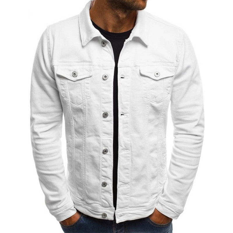 Giacca da uomo in denim dalla vestibilità confortevole