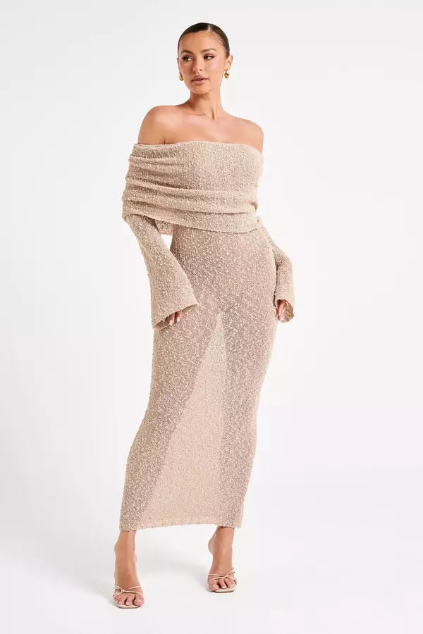 Geraldine - Women's Summer Off-Shoulder Dress